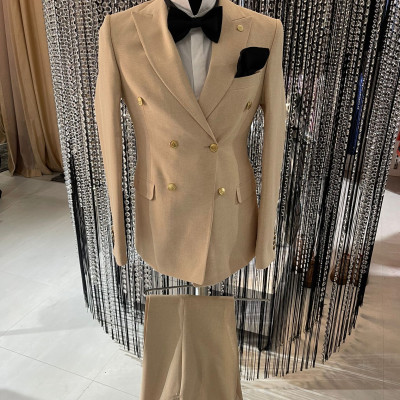 Pánsky oblek RIVOLLI 1381063324Y231 béžový