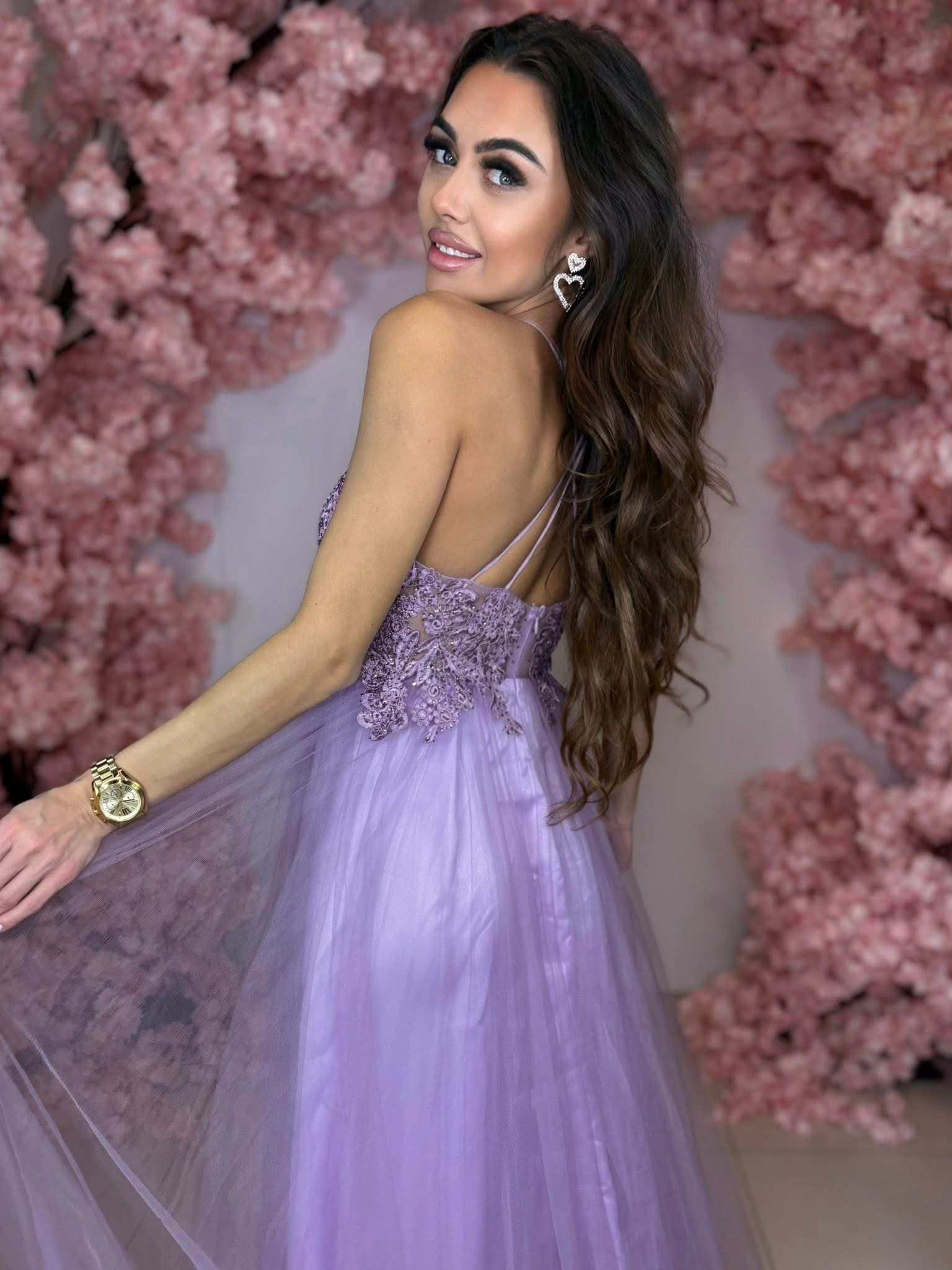 Dámske spoločenské šaty ZEFIR violet