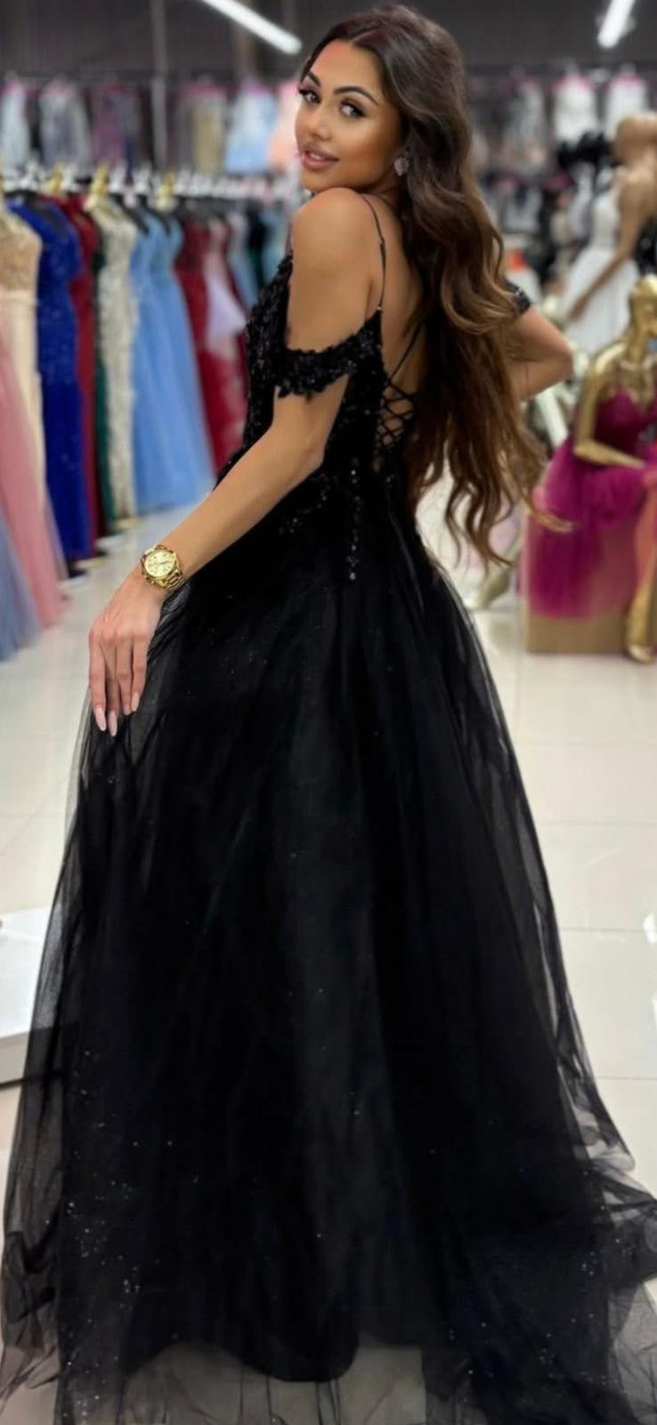 Dámske spoločenské šaty ZYNJA čierne