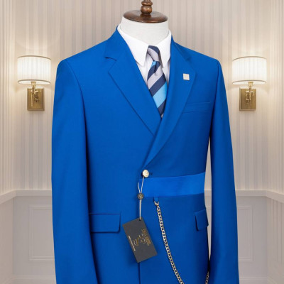 Slávnostný oblek Konrád modrý