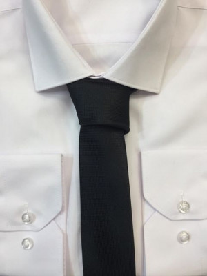 Čierna vzorovaná kravata 63