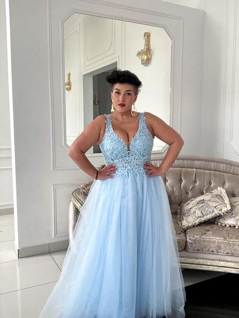 Dámske spoločenské šaty NELA modrá