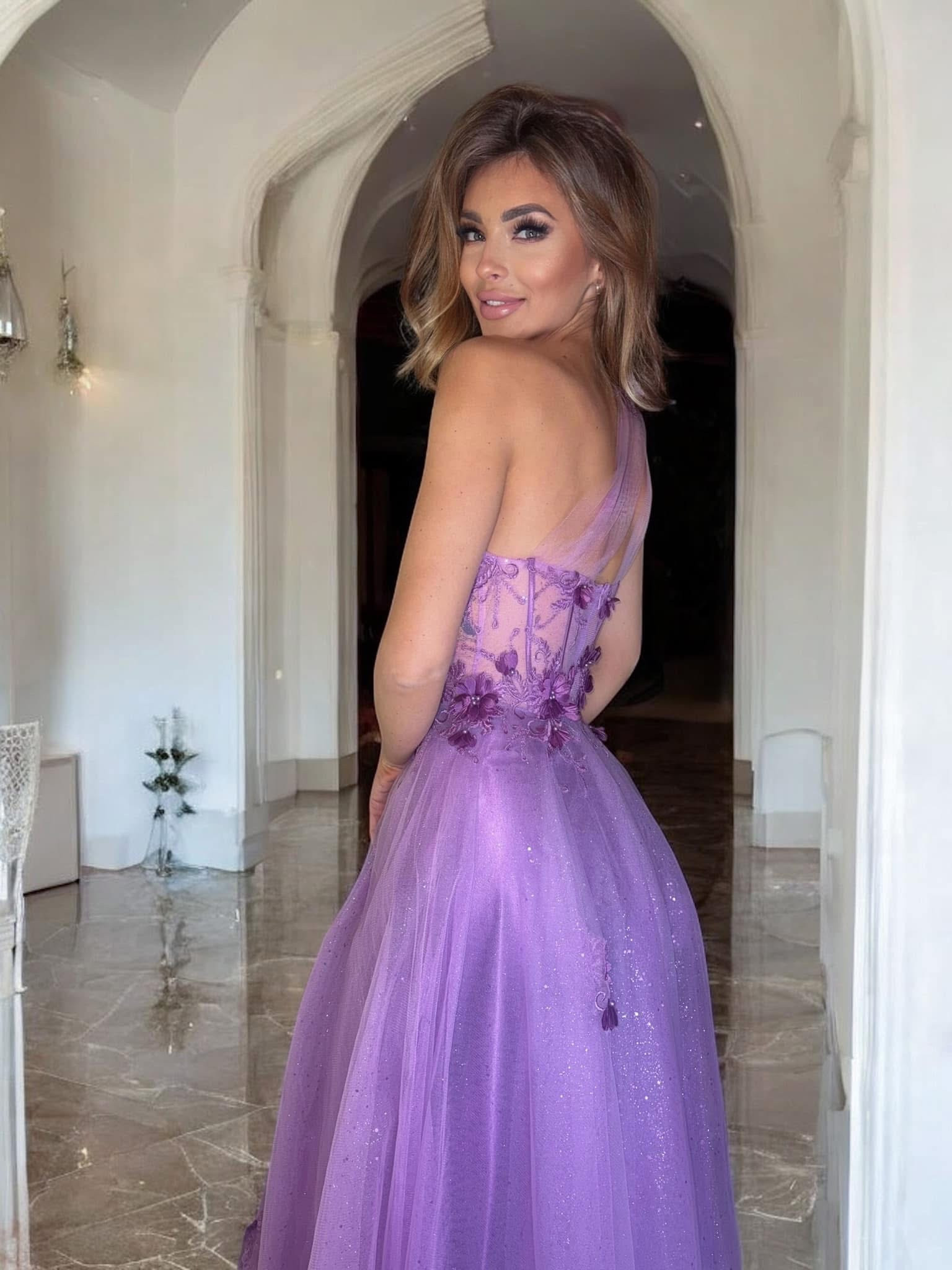 Dámske spoločenské šaty ESTELLA violet