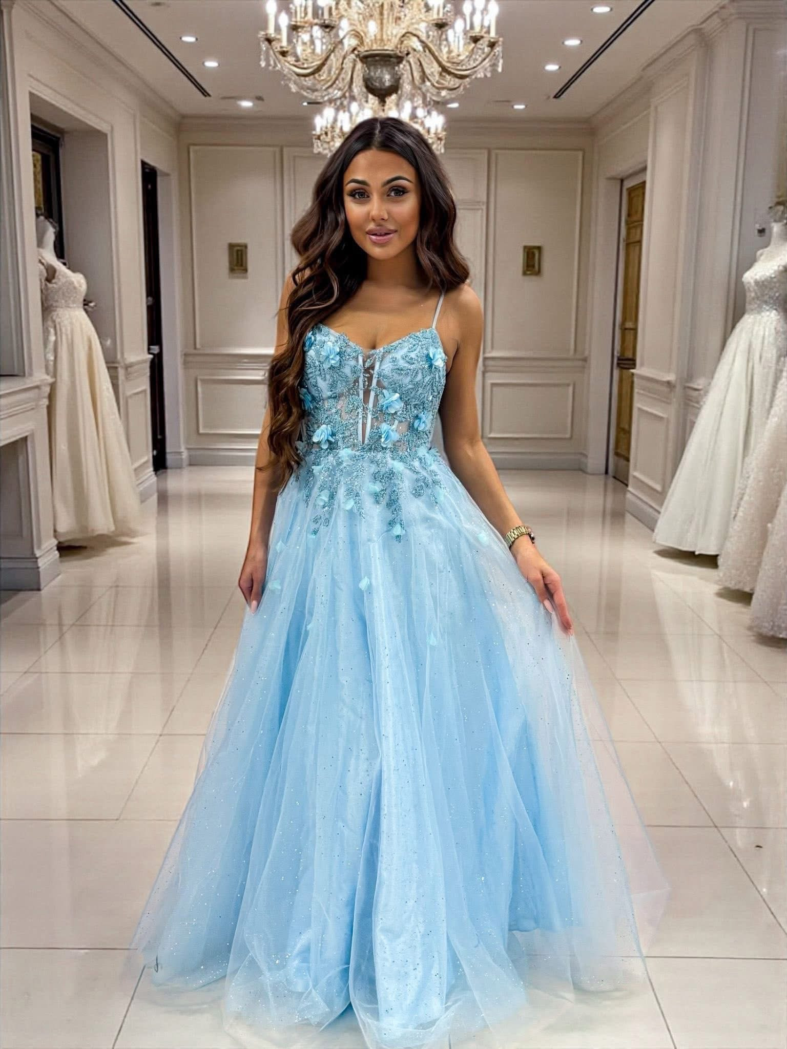 Dámske spoločenské šaty SOLVI modré