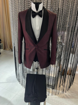 Slávnostný pánsky oblek BAGGI bordó