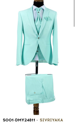 Slávnostný oblek S001-DMY 224811 mentol