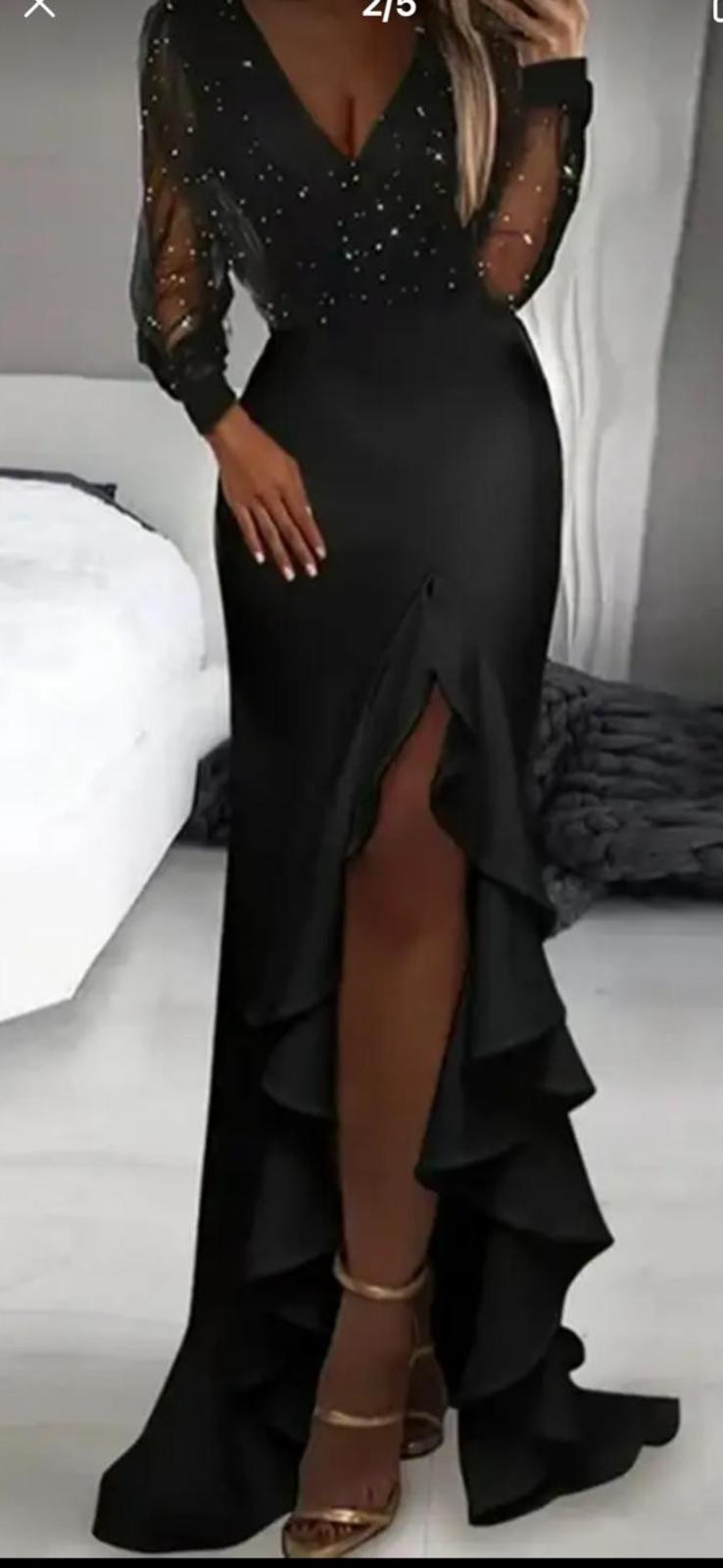 Dámske spoločenské šaty JOVANY čierne 