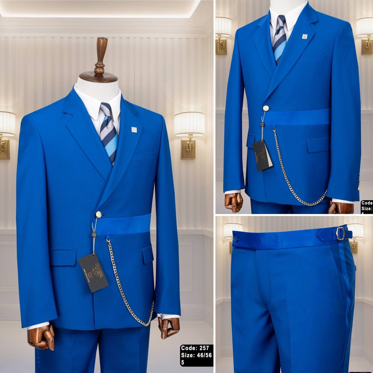 Slávnostný oblek Konrád modrý