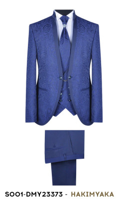 Slávnostný oblek SOO1-DMY 23373 farba modrá