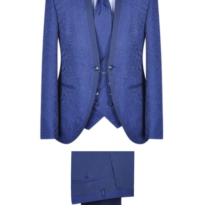 Slávnostný oblek SOO1-DMY 23373 farba modrá